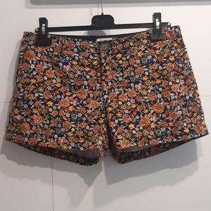 Old Navy floral shorts orange size 8